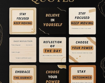 Motivational Quotes Bundle | 12 Canva Templates | Printable Inspirational Wall Art | Digital Download