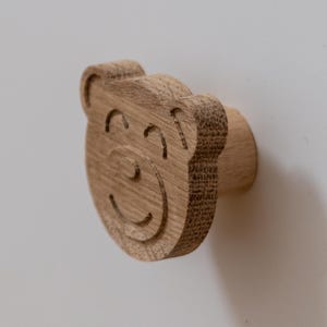 Bären Holzgriffe fürs Kinderzimmer | Möbelgriff aus Holz | IKEA Möbel Hemnes Platsa Kallax mit Schubladengriff warm & individuell gestalten