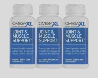 3pack Omega XL 300, softgel Green-Lipped Mussel Oil