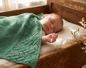 Einfaches Strickmuster Anleitung | Anfängerfreundliches Luxus-Wrap-Strickprojekt | PDF-Download