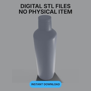 Dollhouse Water Bottle STL File – 1:12 Scale Miniature (Digital Download)