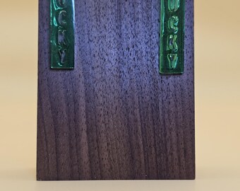 LUCKY Earrings. Translucent Green.