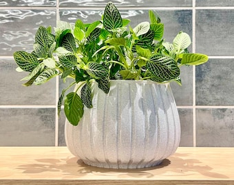 3D Printed Planter - The Classic Origins - with Liner, Drainage - 6" Pot - Home Decor