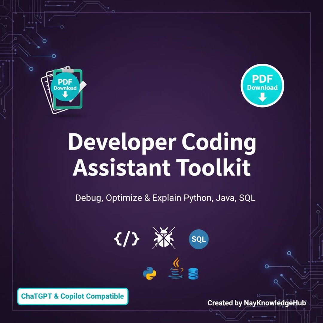 Developer Coding Assistant & Debugging Guide | Python, Java and SQL ...