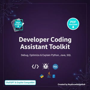 Developer Coding Assistant & Debugging Guide | Python, Java and SQL Reference Book PDF