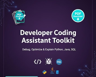 Developer Coding Assistant & Debugging Guide | Python, Java and SQL Reference Book PDF