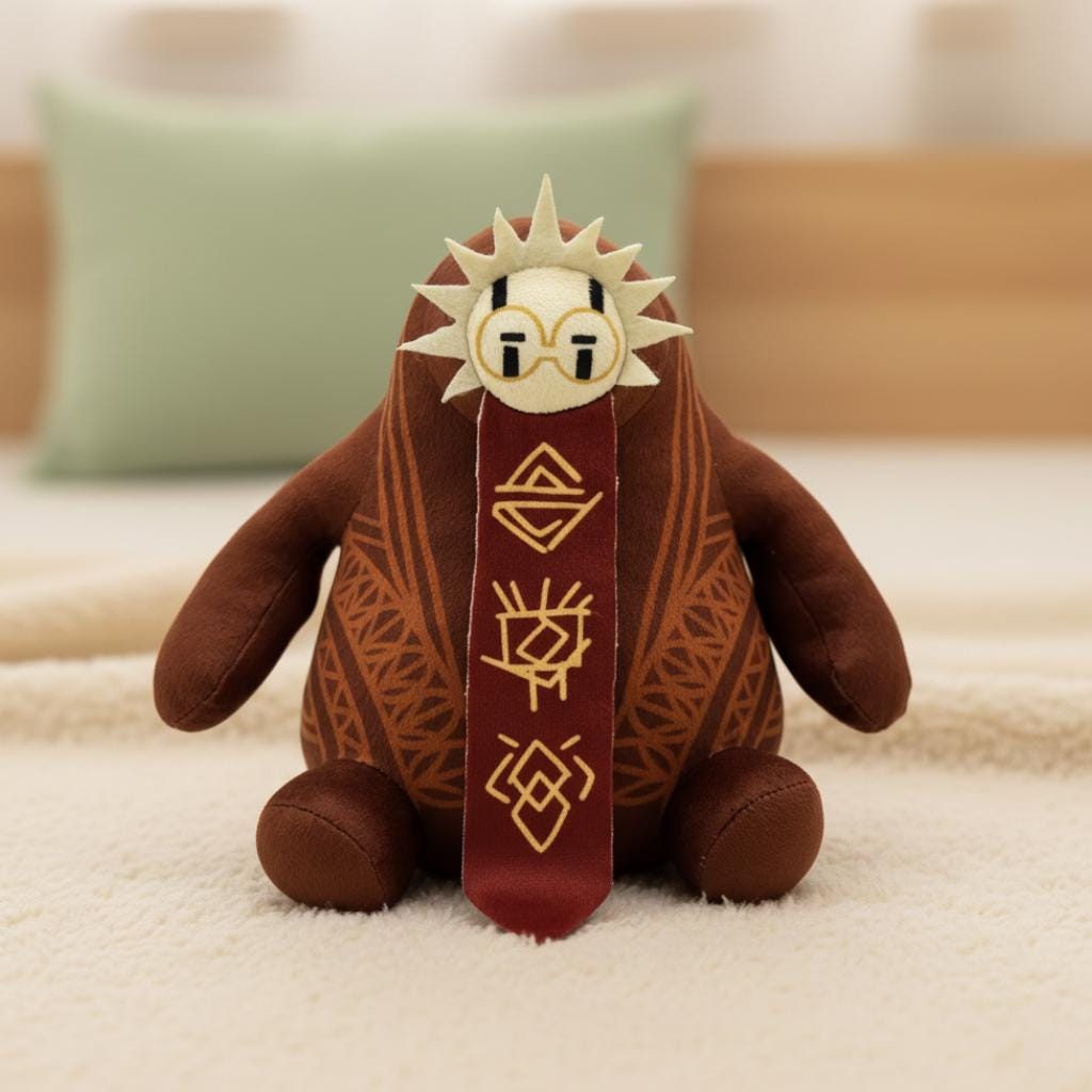 くまちゃん　mid AVENIRETOILE ブラック サイズ36 Expedition 33 Esquie Plush – Clair Obscur Game Character Stuffed