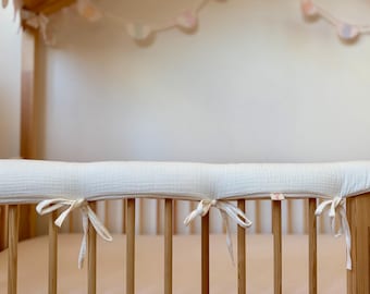 Muslin Bed Rail Cover | Custom Padded Cotton Cover for Montessori House Bed & Floor Bed | Multiple Sizes | Esty Jorno