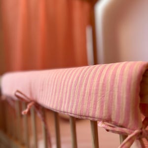 Muslin Rail Cover, Padded Teething Guard, Made to Order Rail Protector | Esty Jorno