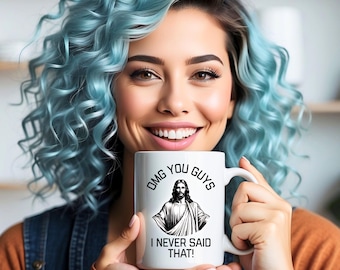 Divertente Gesù, Oddio ragazzi, non ho mai detto quella tazza da caffè cristiana di sinistra