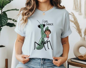 Dîner de fille, égalité des droits des femmes, mante religieuse, chemise drôle d'autonomisation féministe