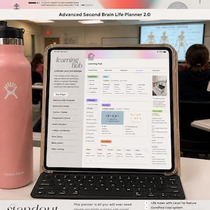 Advanced Notion Planner Second Brain 2.0 All in One Notion Template ADHD Adult Planner Notion Aesthetic Dashboard Ultimate Life Planner