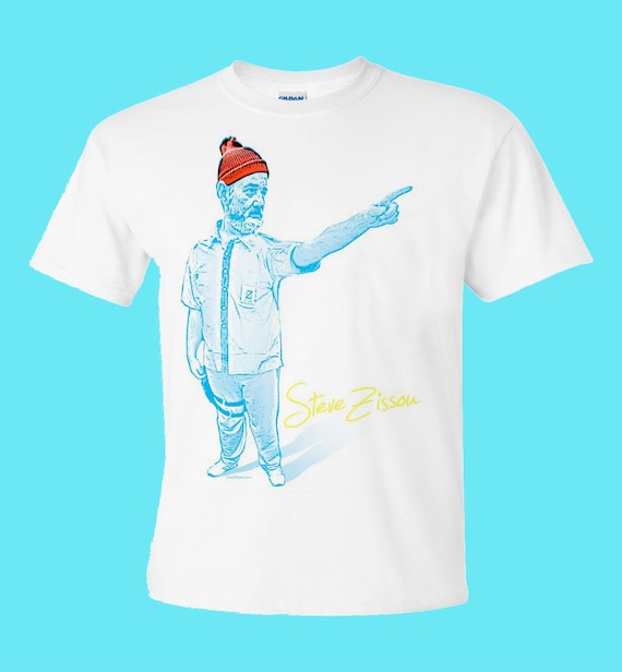 TEAM ZISSOU T-SHIRT The Life aquatic Bill murray funny diver Mens Kids T-SHIRT