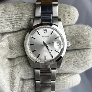 TUDOR automatisk klocka i rostfritt stål | Silverfärgad urtavla, självuppdragande mekaniskt armbandsur