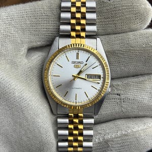 Vintage Seiko 5 Gold - Etsy