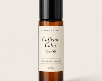 Caffeine Eye Oil Roller | Depuffing Serum, Jojoba, Vitamin E