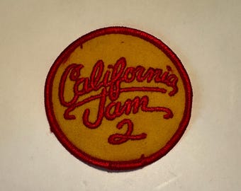 Parche de concierto original de California Jam 2 de 1978