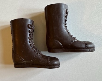 Botas largas marrones GI Joe de los años 60 V7