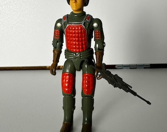 Figura de acción GI JOE Flash v1 de 1982, casi completa (sin visera), Hasbro ARAH, brazo recto vintage