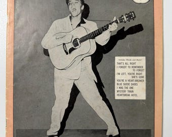 Álbum de Elvis Presley con los éxitos más populares de la máquina de discos, número 1. Edición rara de 1956, primera impresión.