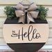 Hi Hey Hello Door Sign | Door Hanger | Front Door Wreath | Housewarming ...