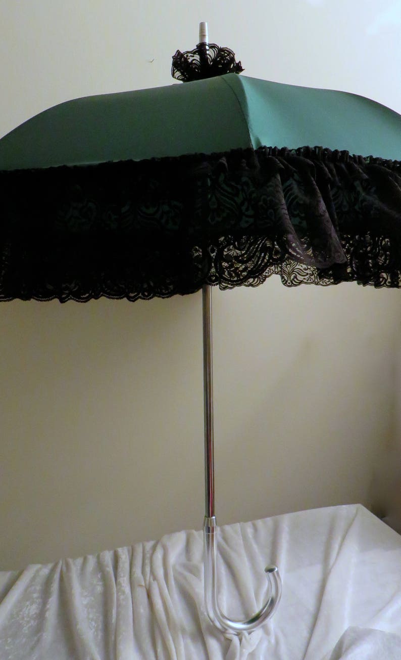 SILVER HANDLE WALKING Stick Parasol Umbrella in Your Choice Etsy