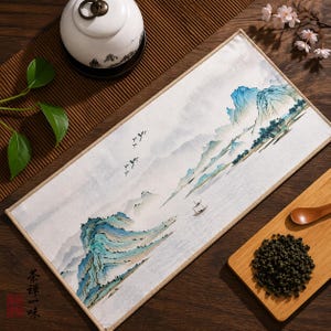Chinese Tea Mat Table Runner Gongfu Tea Ceremony Cloth Decorative Pad