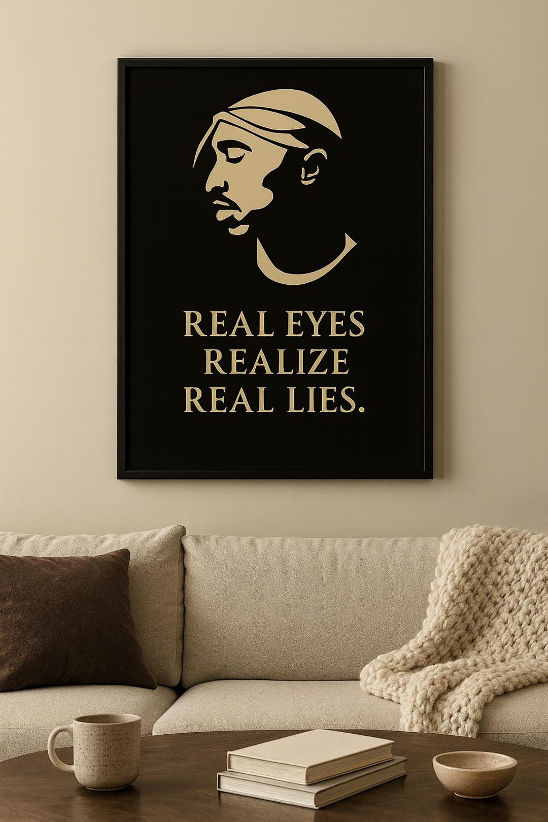 Minimalist Tupac Shakur Poster real Eyes Realize Real Lies Black minimalist-tupac-shakur-poster-real-eyes-realize-real-lies-black