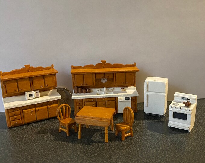 Quarter Inch Scale Realistic Modern Kitchen Set | Etsy