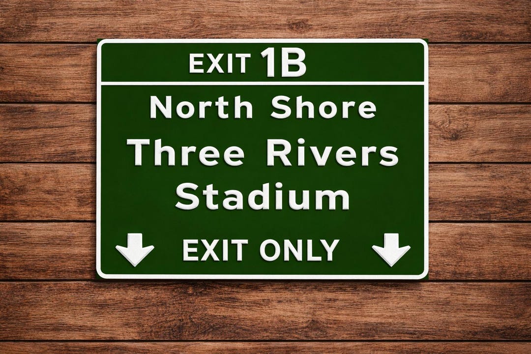 Three Rivers Stadium Exit Road Sign Pittsburgh Pennsylvania Baseball ...