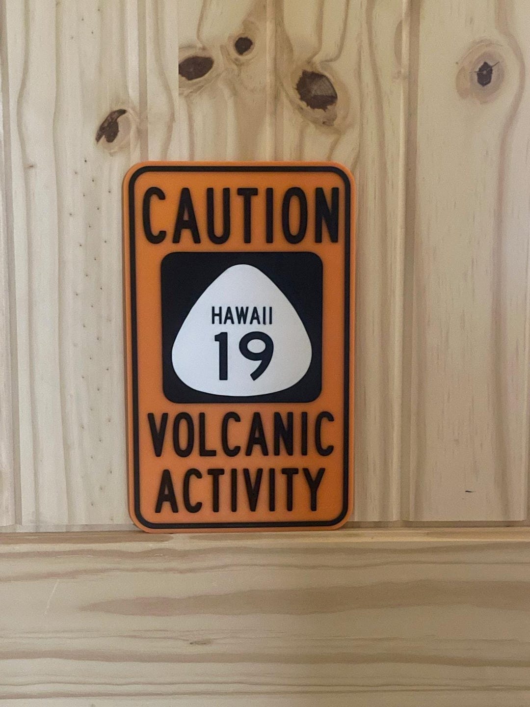 Hawaii Caution Volcanic Activity Road Sign Hawaii 19 Travel Island ...