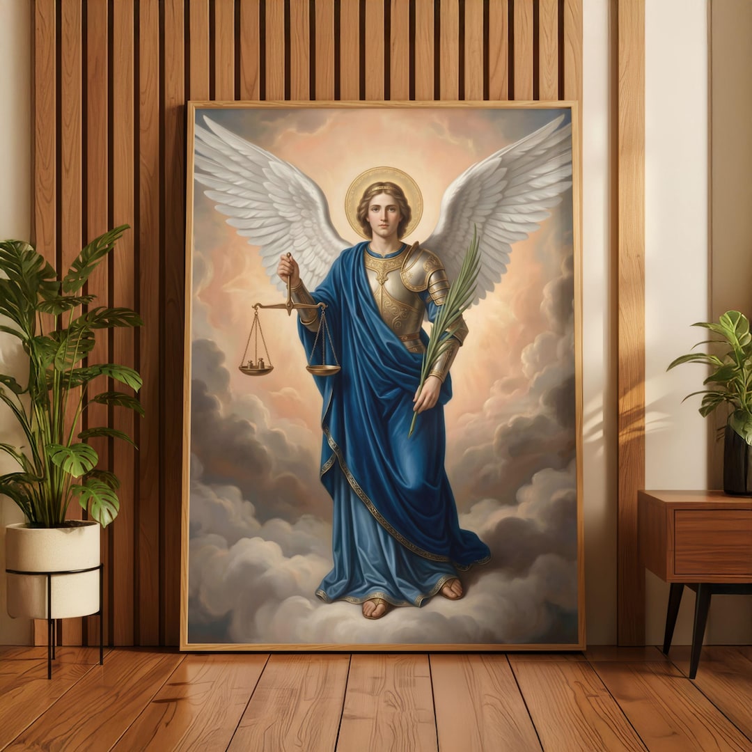 Archangel Michael Digital Print - Instant Download Angel of Justice ...