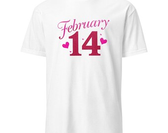 Februar 14 Valentine Shirt - Valentinstag Liebe Design - Romantisches Herz Geschenk - Süßes Valentine Tee