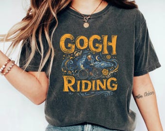 Gogh Reitsport lustiges Radsport Van Gogh Art Bike T-Shirt