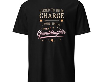 Ich war früher verantwortlich, dann hatte ich ein Enkelin-T-Shirt, lustiges Oma-Geschenk, Großeltern-Humor-Grafik-T-Shirt