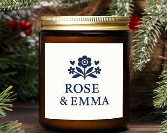9oz Amber Glass Candle