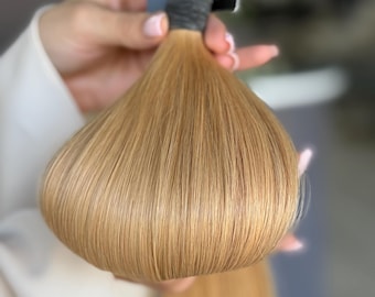 Blonde #18 Human Hair Extensions – Double Drawn Bulk
