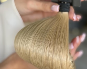 Blond Human Hair Extensions #9.0 – Double Drawn Bulk