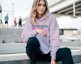 Stronger Than Yesterday Workout Hoodie, Performance Training Hoodie, Lightweight Moisture Wicking Athletic Wear, Motivational Gym Hoodie