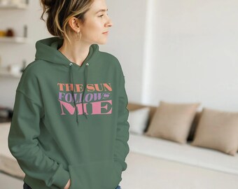 The Sun Follows Me Training Hoodie, Lightweight Performance Sportswear, Moisture Wicking Gym Hoodie, Athletic Hoodie for Running & Fitness,