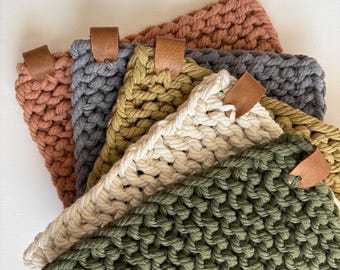Cotton Knit Pot Holders