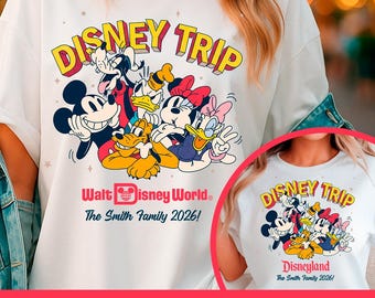 ディズニー旅行ファミリーシャツ | ディズニーバケーション、パーソナライズファミリーTシャツ | ディズニーランド＆ディズニーワールド | お揃いのファミリーディズニーシャツ