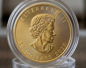 Moeda de ouro canadense Maple Leaf de 1 onça (2023)