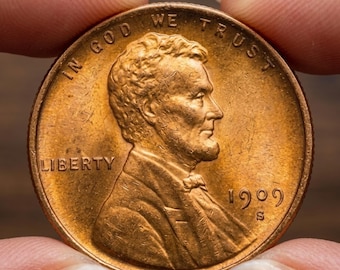 1909-S VDB Lincoln Wheat Cent – zeldzame key-date goudtint, Amerikaanse penning