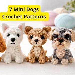 Amigurumi Hund Häkelanleitung mini Hund: PDF-Muster
