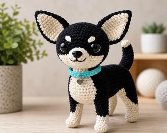 Amigurumi Chihuahua Crochet Pattern PDF – Amigurumi Dog Pattern, Mini Puppy Crochet, Cute Small Dog, Beginner Friendly (English PDF)