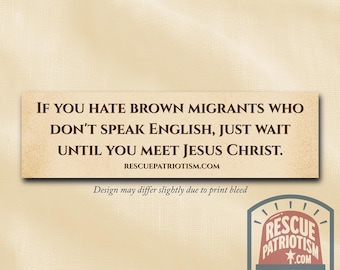 Pro Immigration Bumper Sticker (11"x3")