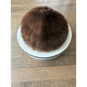 Mink Pillbox Hat 1950s Vintage - Etsy display picture 3