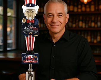 Beer Tap Handle! Uncle Sam's "I Want You To Pour One!" Edition 8-n-1 Tap Handle!