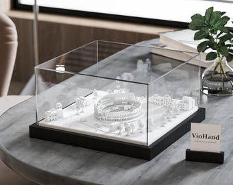 Rome Colosseum 3D City Wall Art, Handcrafted Colosseum Decor Luxury Corporate Gift